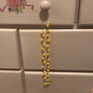 Yellow bead necklace